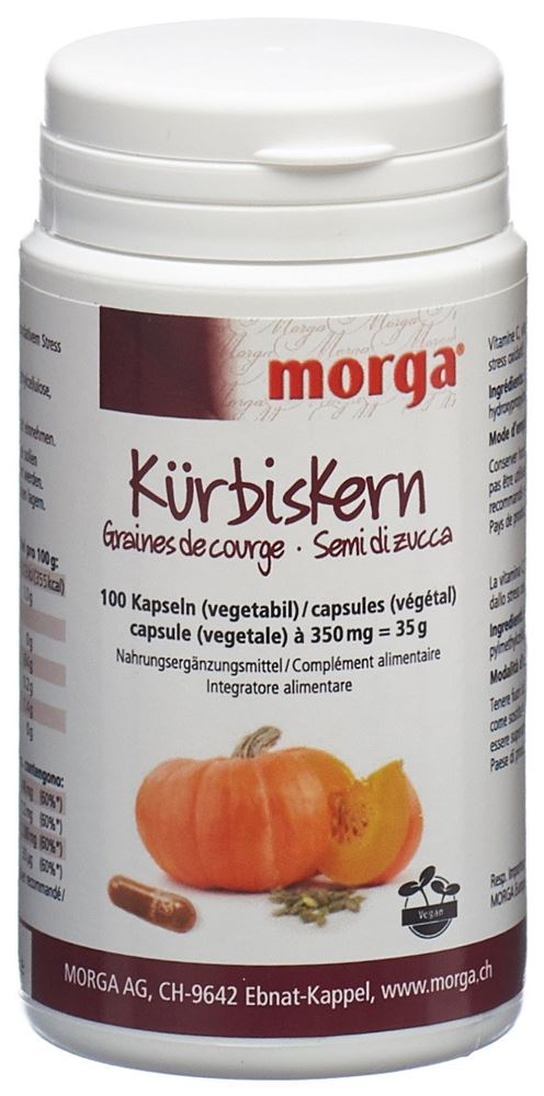 Morga Kürbiskern Vegicaps 100 Stk