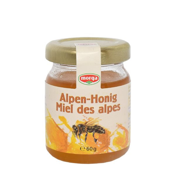 Morga Midget Alpen-Honig Glas 60 g