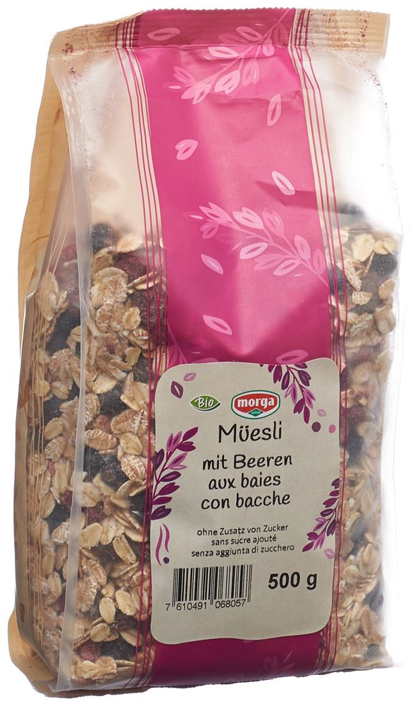 Morga Müsli Mit Beeren Bio Beutel 500 G