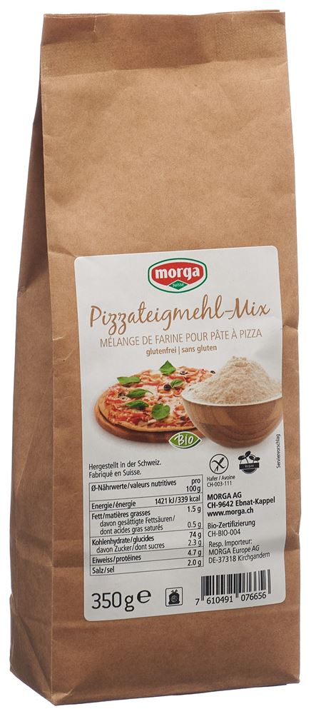 Morga Pizzateig-Mehl-Mix glutenfrei Bio Btl 350 g