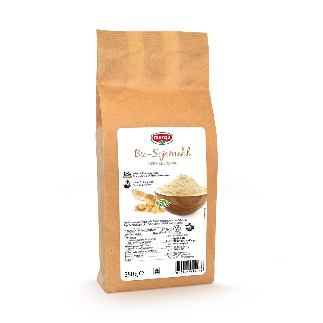 Morga Sojamehl Glutenfrei Bio Beutel 350 G