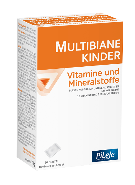 Multibiane Kinder Vitamine und Mineralstoffe Plv Btl 20 Stk