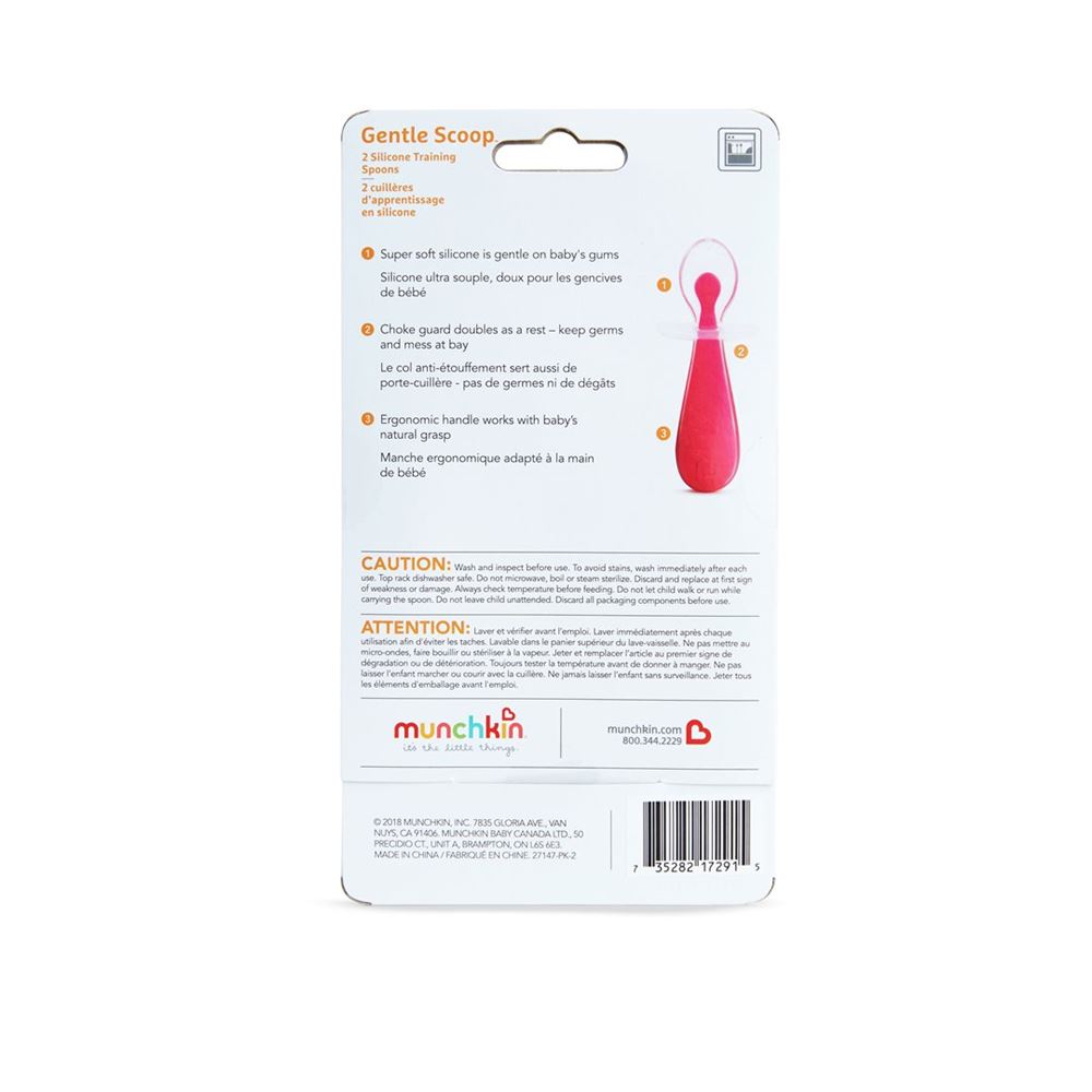 Munchkin Silikon Trainingslöffel Gentle Scoop 2 Stk