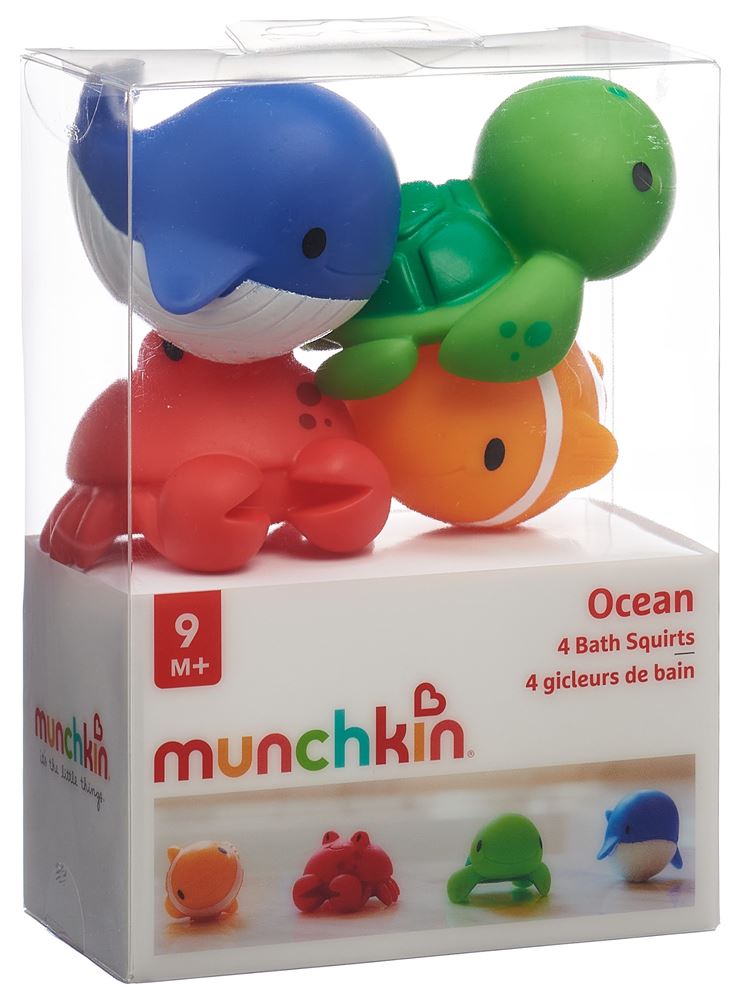 Munchkin Spritztiere zum Baden 9M+ Ocean 4 Stk