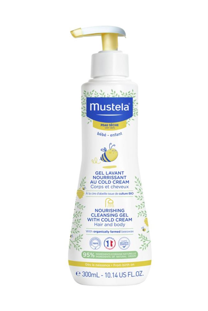 Mustela mildes Waschgel mit Cold Cream trockene Haut 300 ml