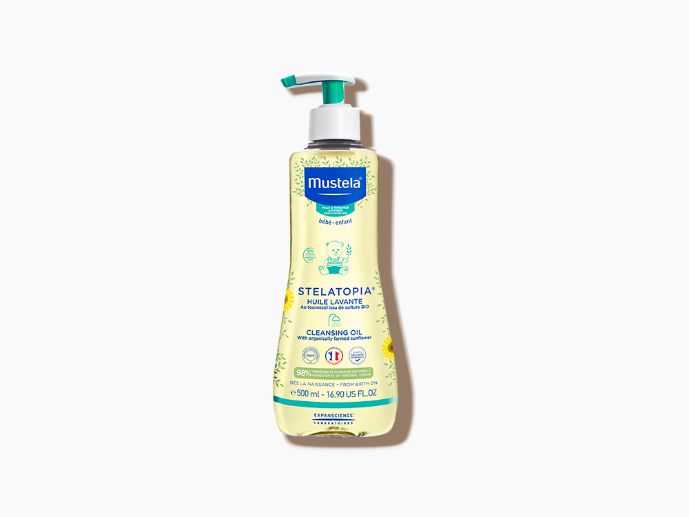 Mustela Stelatopia Waschöl atopische Haut Disp 500 ml