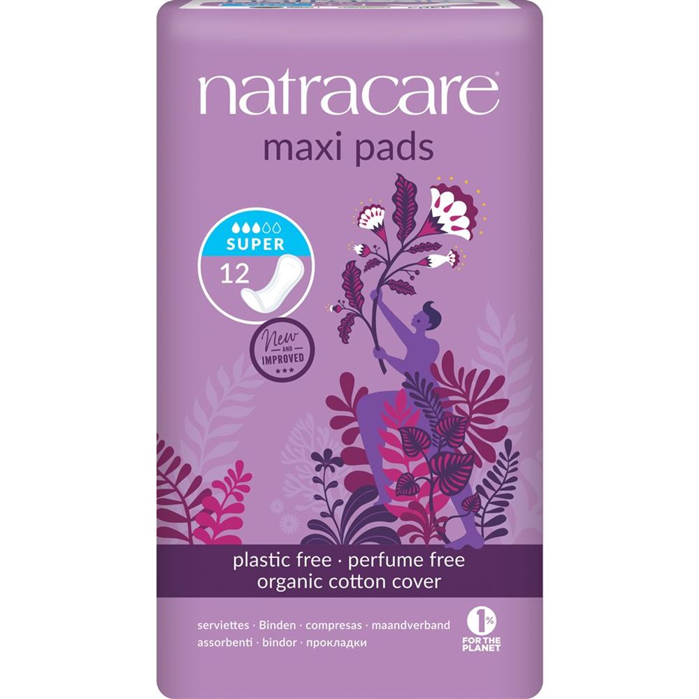Natracare Damenbinden super 12 Stk