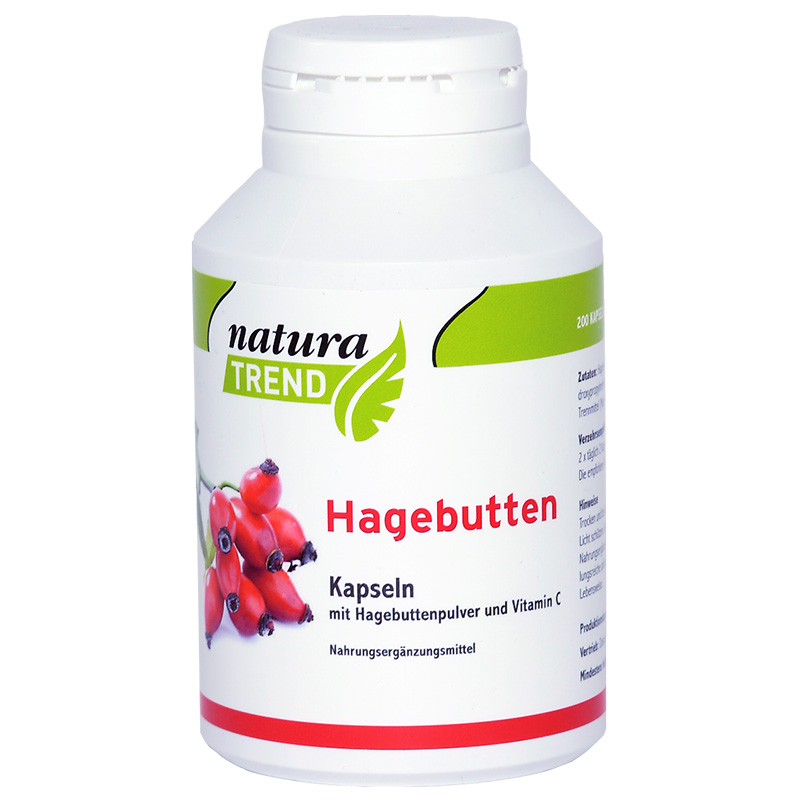 Naturatrend Hagebutten Kapseln 200 Stück