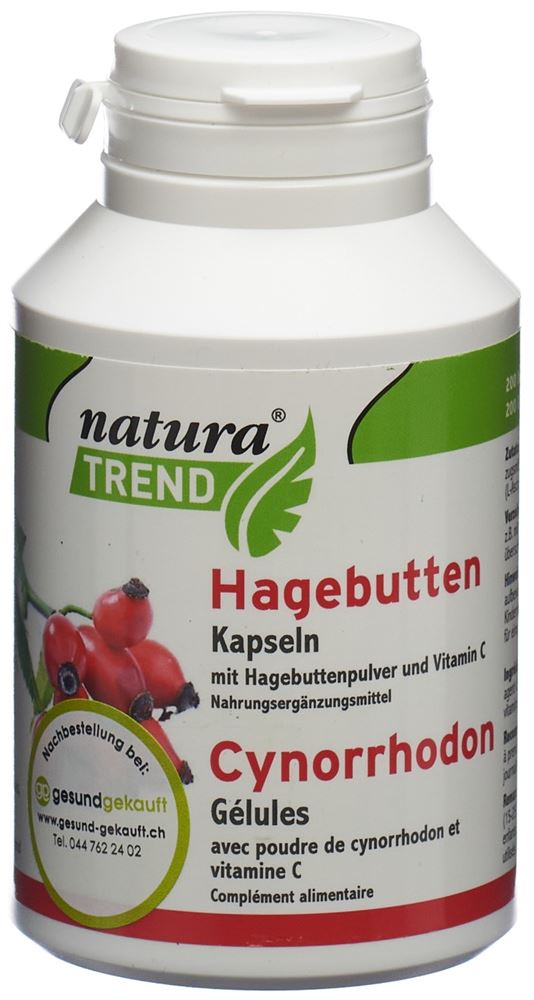 Naturatrend Hagebutten Kapseln 200 Stück