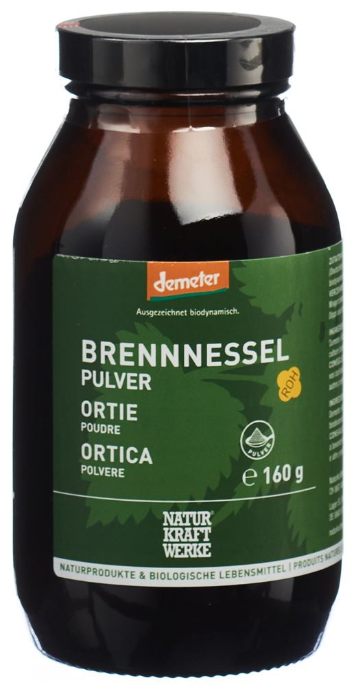 NaturKraftWerke Brennnesselpulver Demeter 160 g