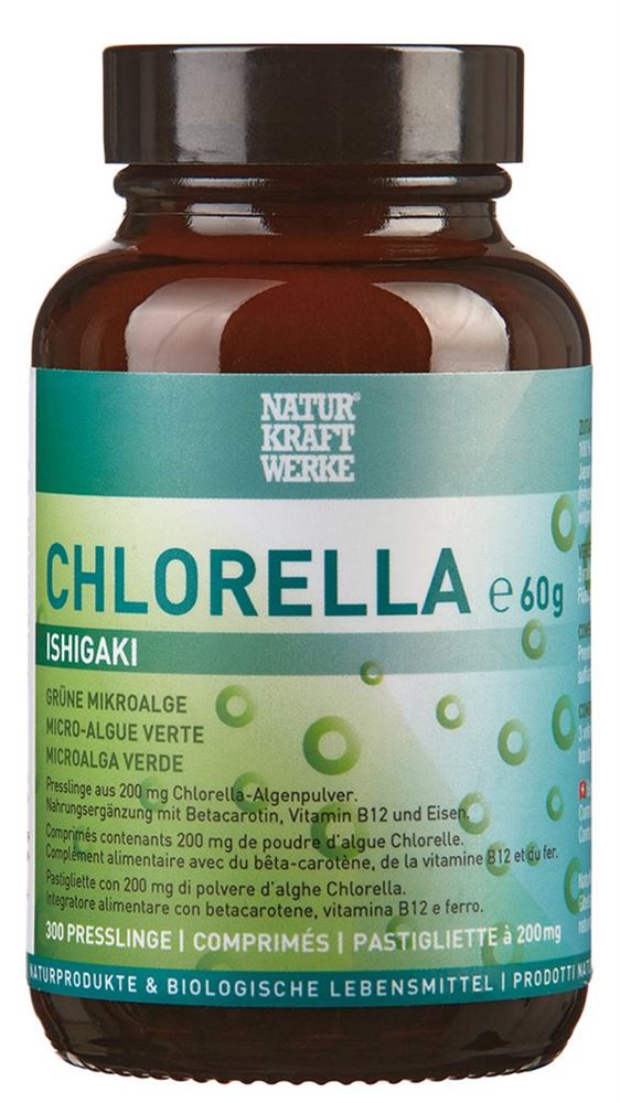 NaturKraftWerke Chlorella Ishigaki Presslinge à 200mg 300 Stk