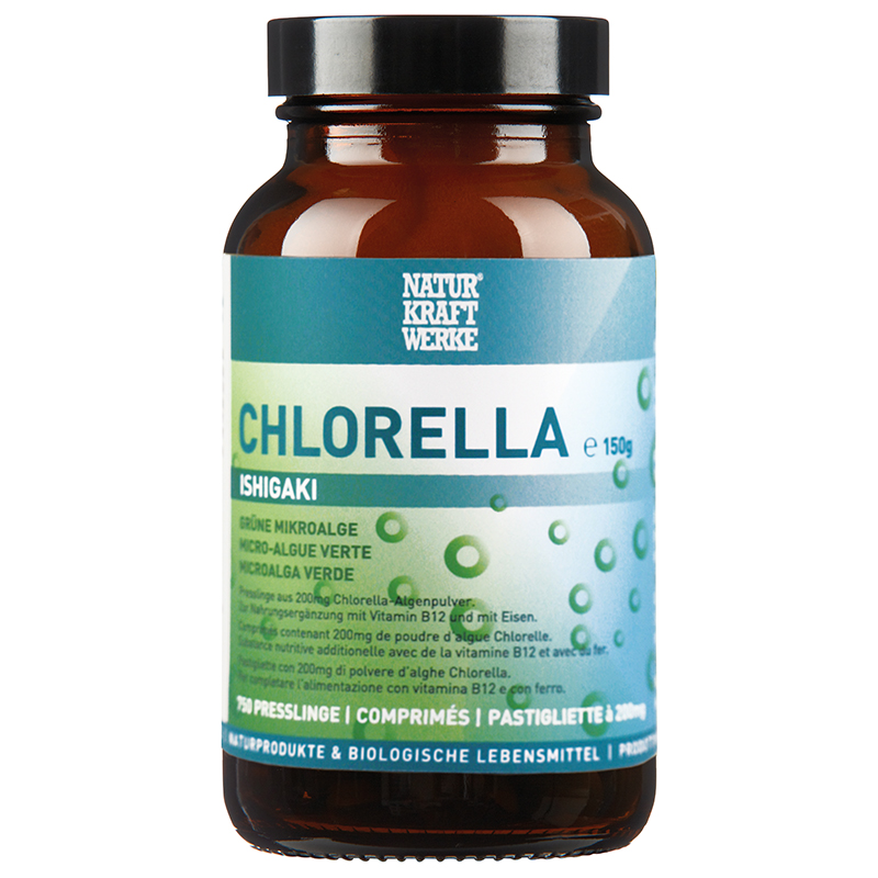 NaturKraftWerke Chlorella Ishigaki Presslinge à 200mg 750 Stk