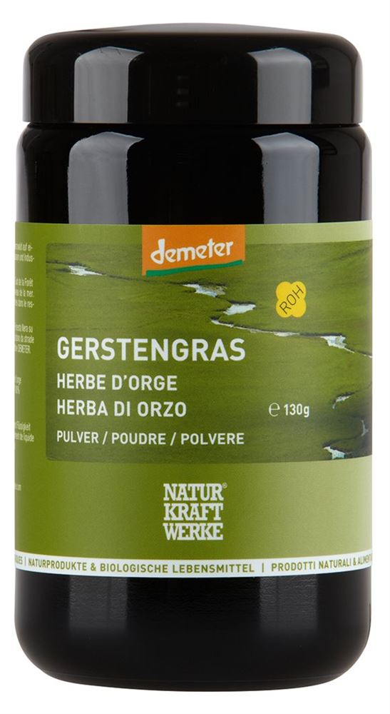 Naturkraftwerke Gerstengras Pulver Demeter 130 G