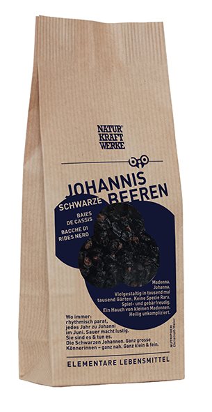 NaturKraftWerke Schwarze Johannisbeeren getrocknet Bio/kbA 150 g
