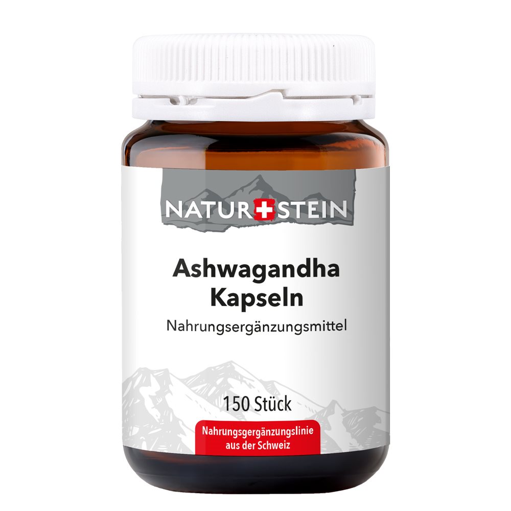 Naturstein Ashwagandha Kaps Glasfl 150 Stk