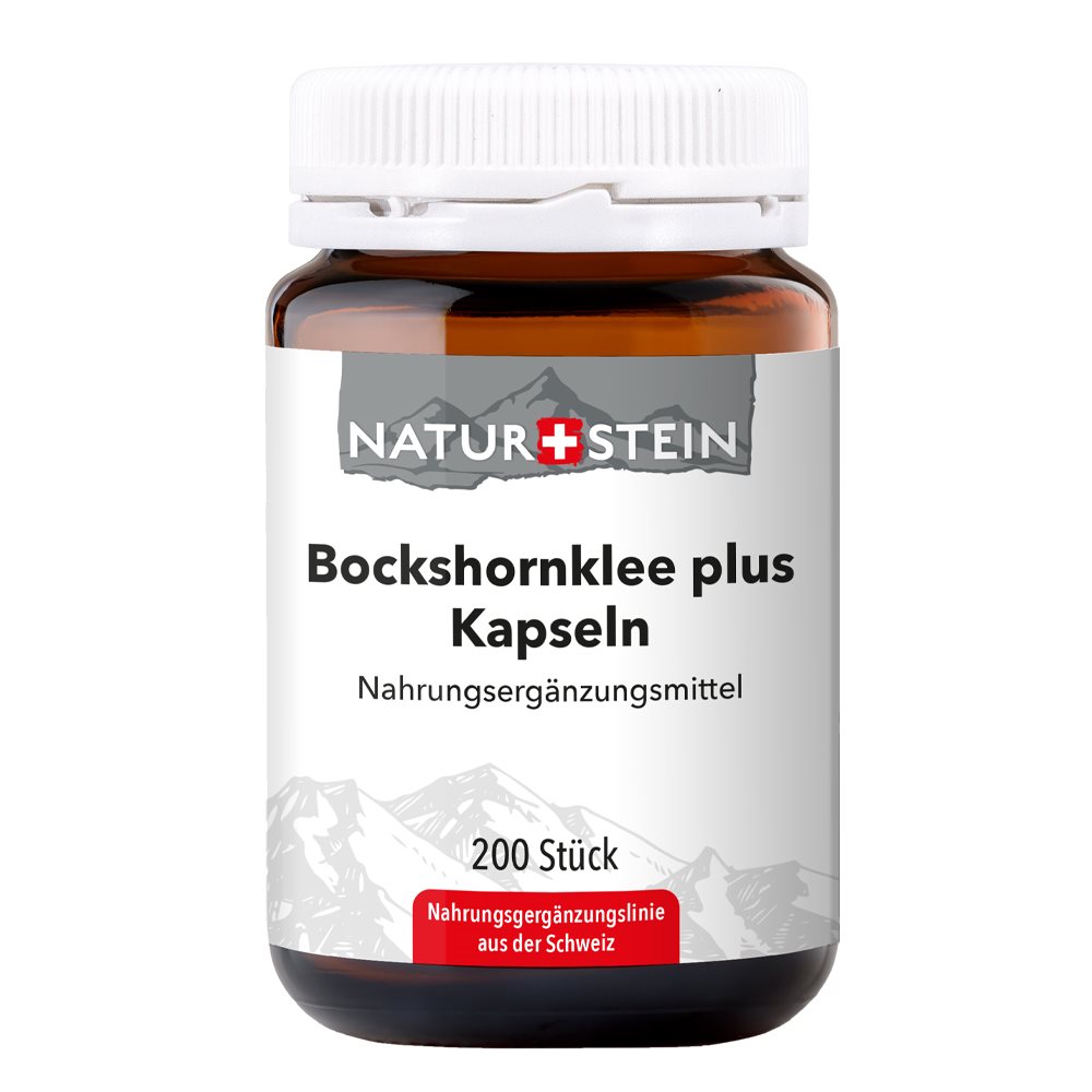 Naturstein Bockshornklee plus Kaps Glas 200 Stk
