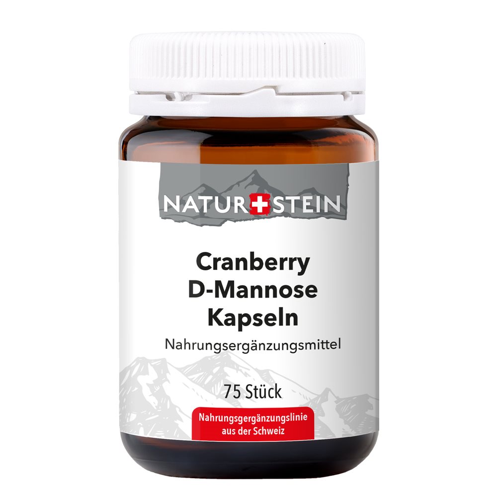 Naturstein Cranberry D-Mannose Kaps Glas 75 Stk