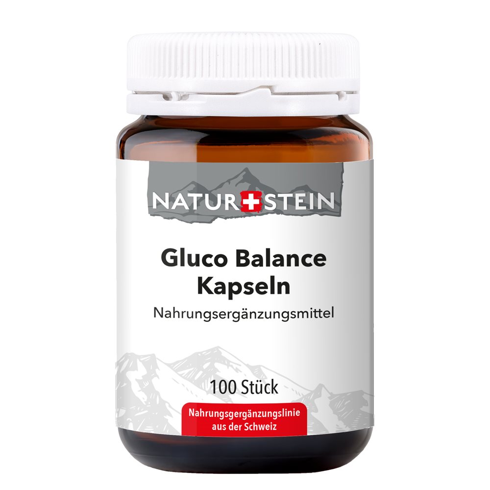 Naturstein Gluco Balance Kaps Glas 100 Stk