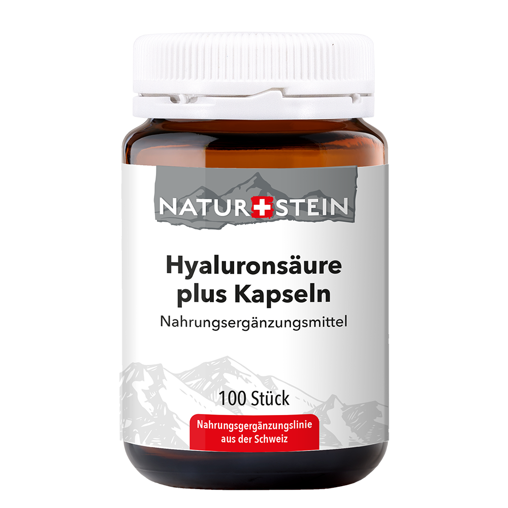 Naturstein Hyaluronsäure plus Kaps Glas 100 Stk