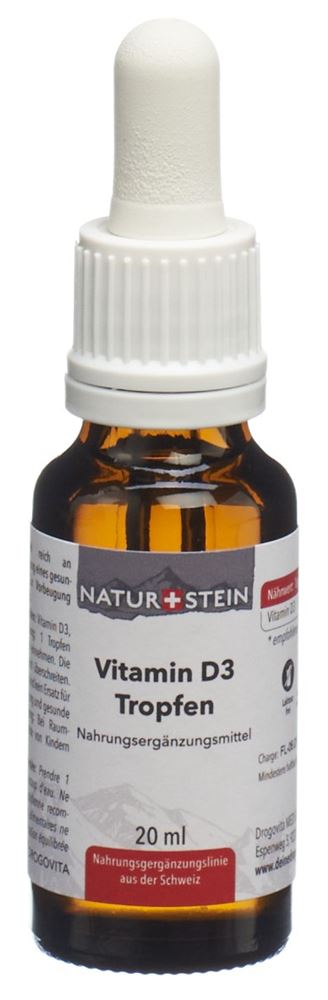 Naturstein Vitamin D3 Tropfen Glasfl 20 ml
