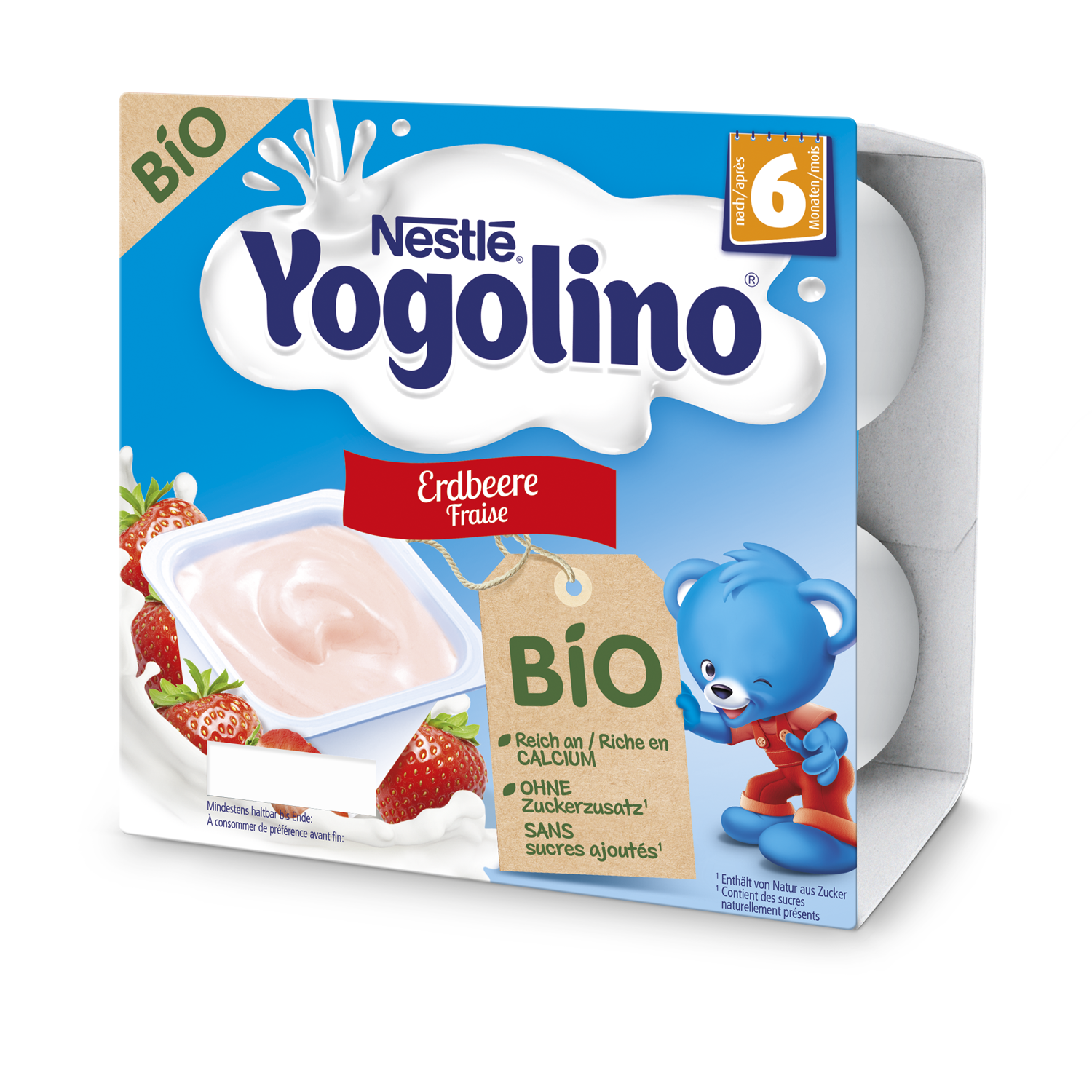 Nestlé Yogolino Bio Erdbeer 4 x 90 g