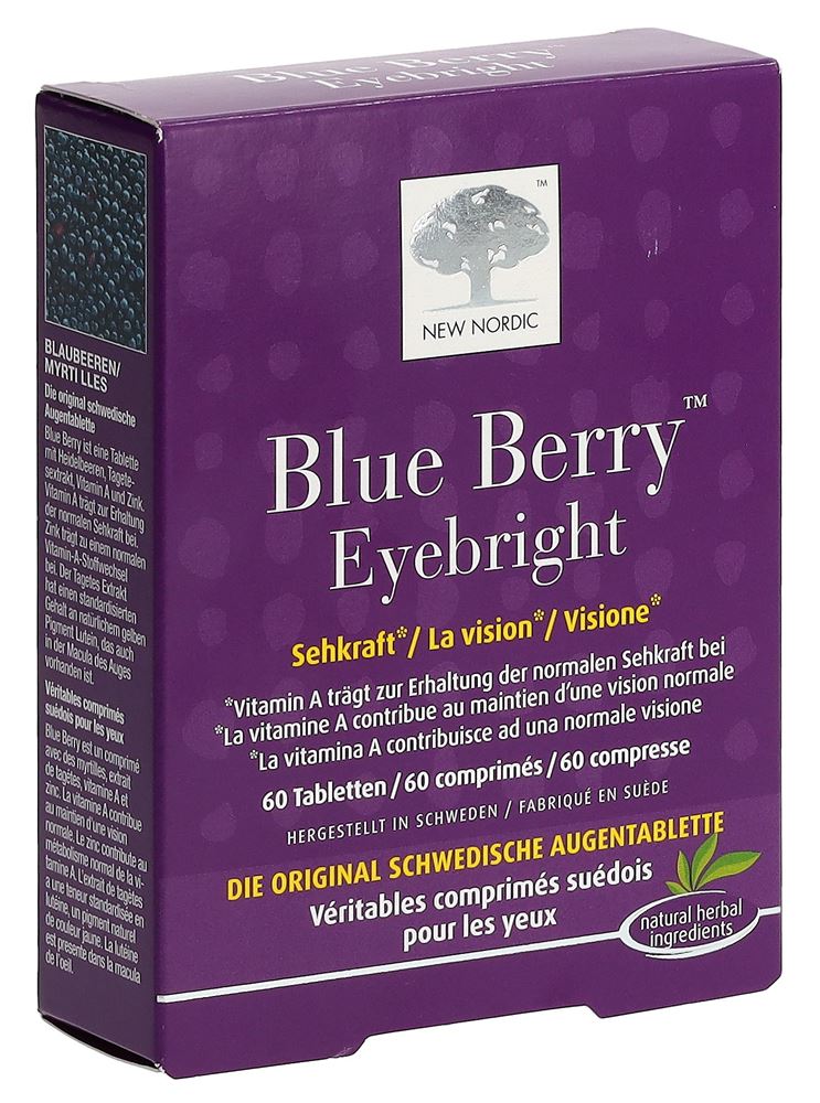 New Nordic Blue Berry Eyebright Tabletten 60 Stück