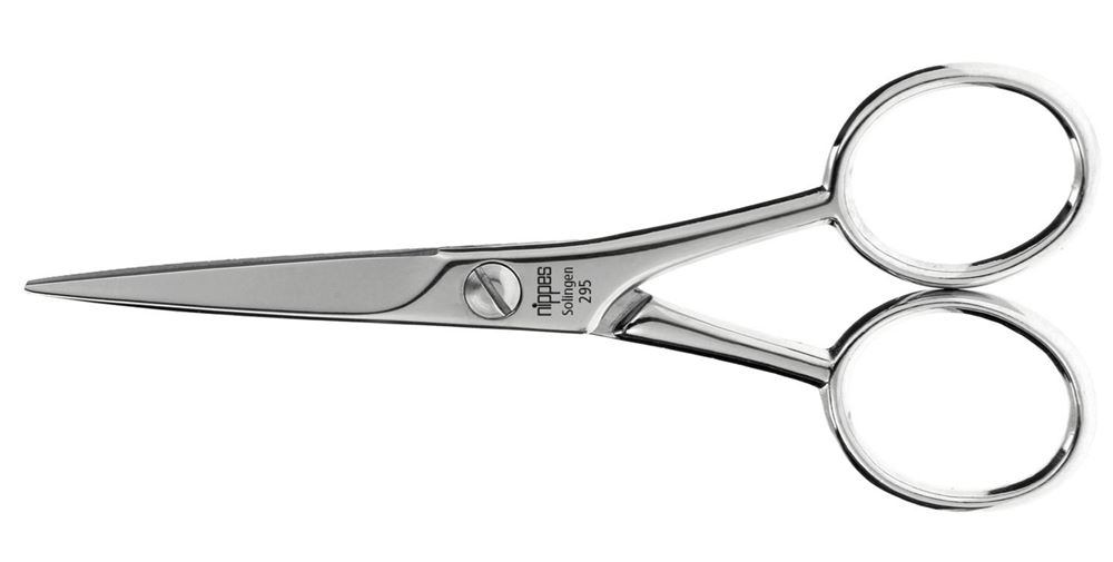 Nippes Schnauz-/Bartschere vernickelt