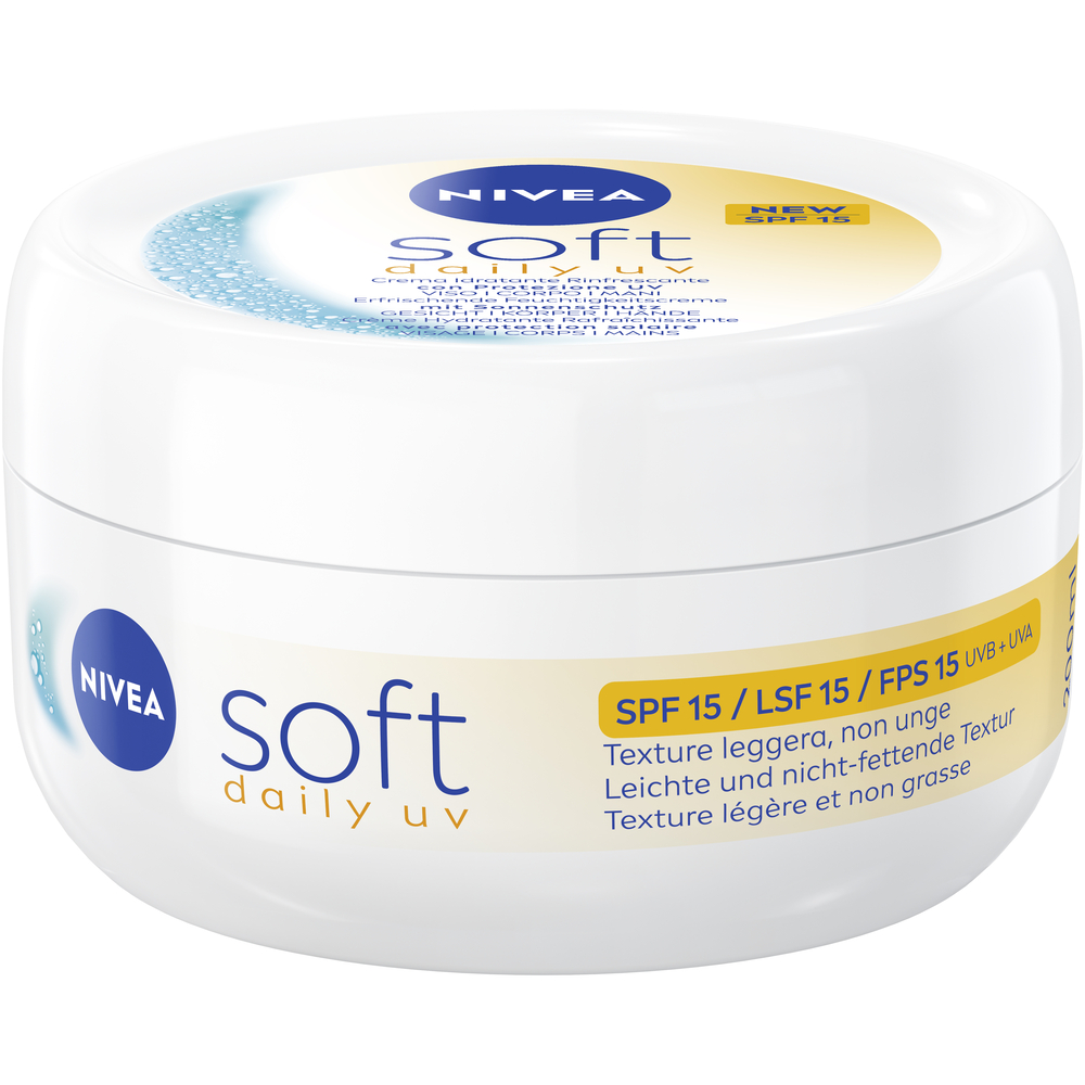 Nivea Feuchtigkeitscreme Soft erfrischend Lsf15 Topf 200 ml
