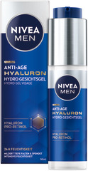 Nivea MEN Gesichtsgel Anti-Age Hyaluron Hydro Disp 50 ml