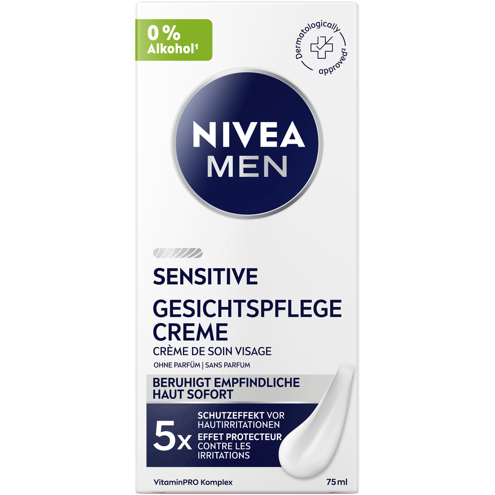 Nivea MEN Gesichtspflege Creme sensitiv 75 ml