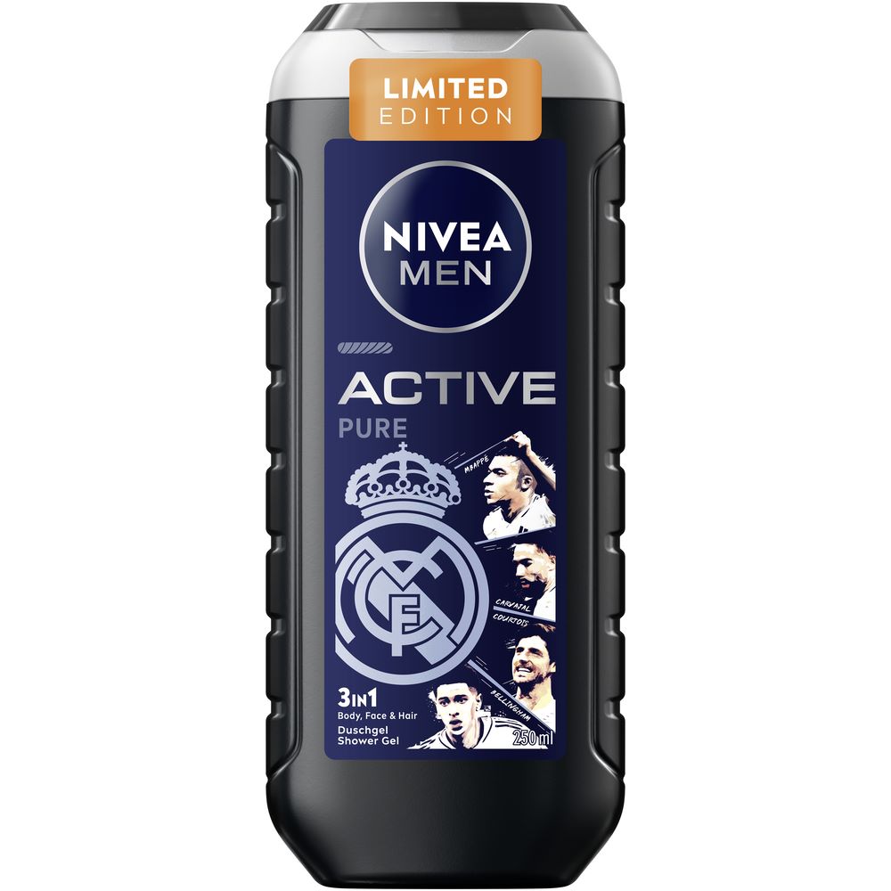 Nivea MEN Pflegedusche Active Pure Real Madrid Fl 250 ml