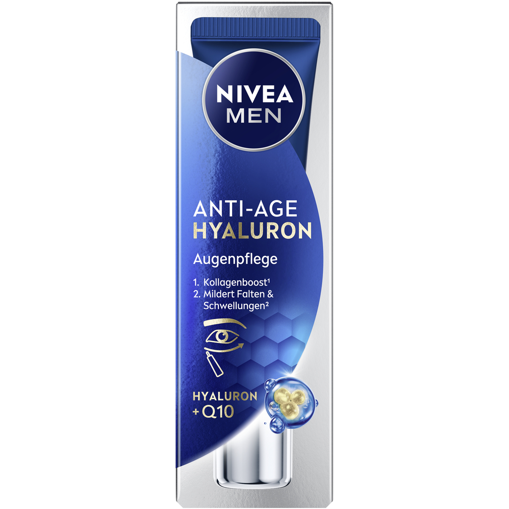 Nivea MEN Power Hyaluron & Q10 Augencreme Anti-Age 15 ml
