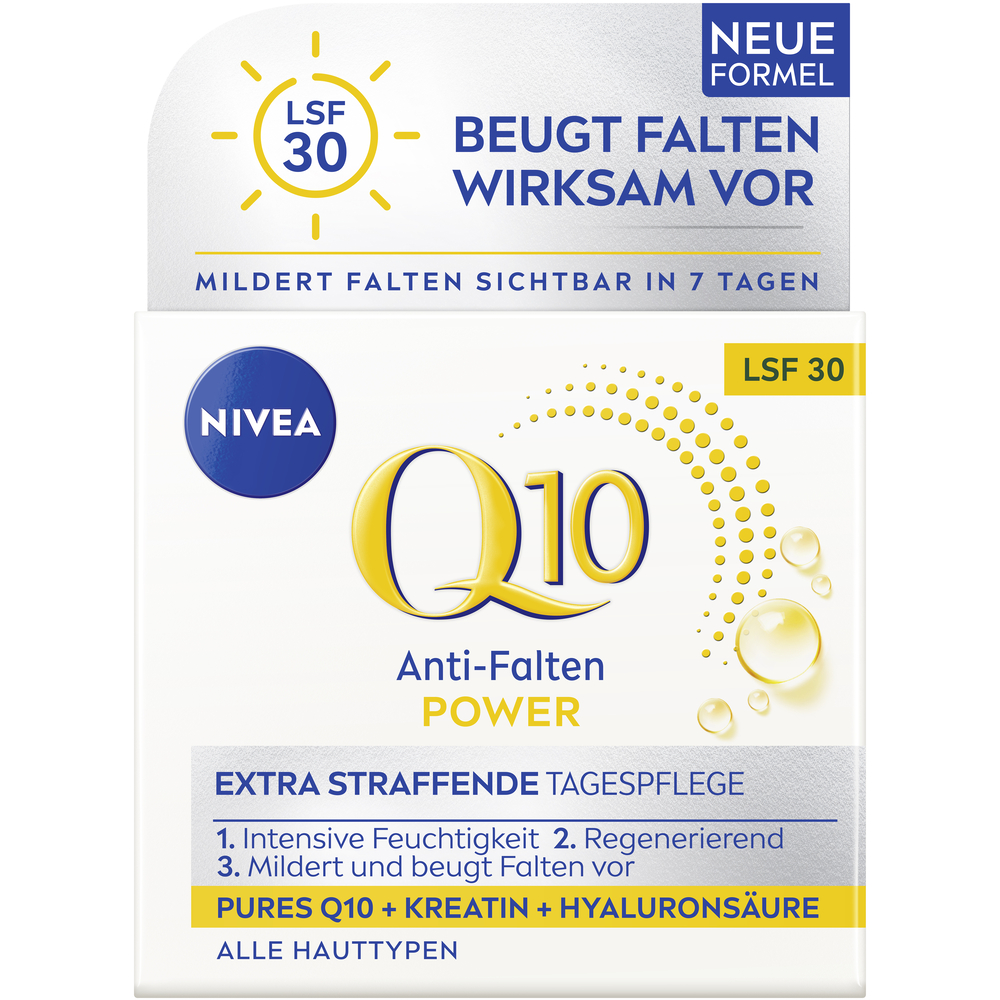 Nivea Q10 Power Tagescreme Anti-Falten straffend Lsf30 Topf 50 ml