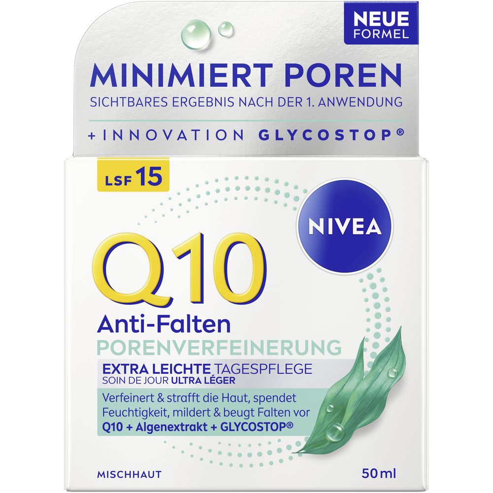 Nivea Q10 Tagespflege Anti-Falten porenverfeinernd Lsf15 50 ml