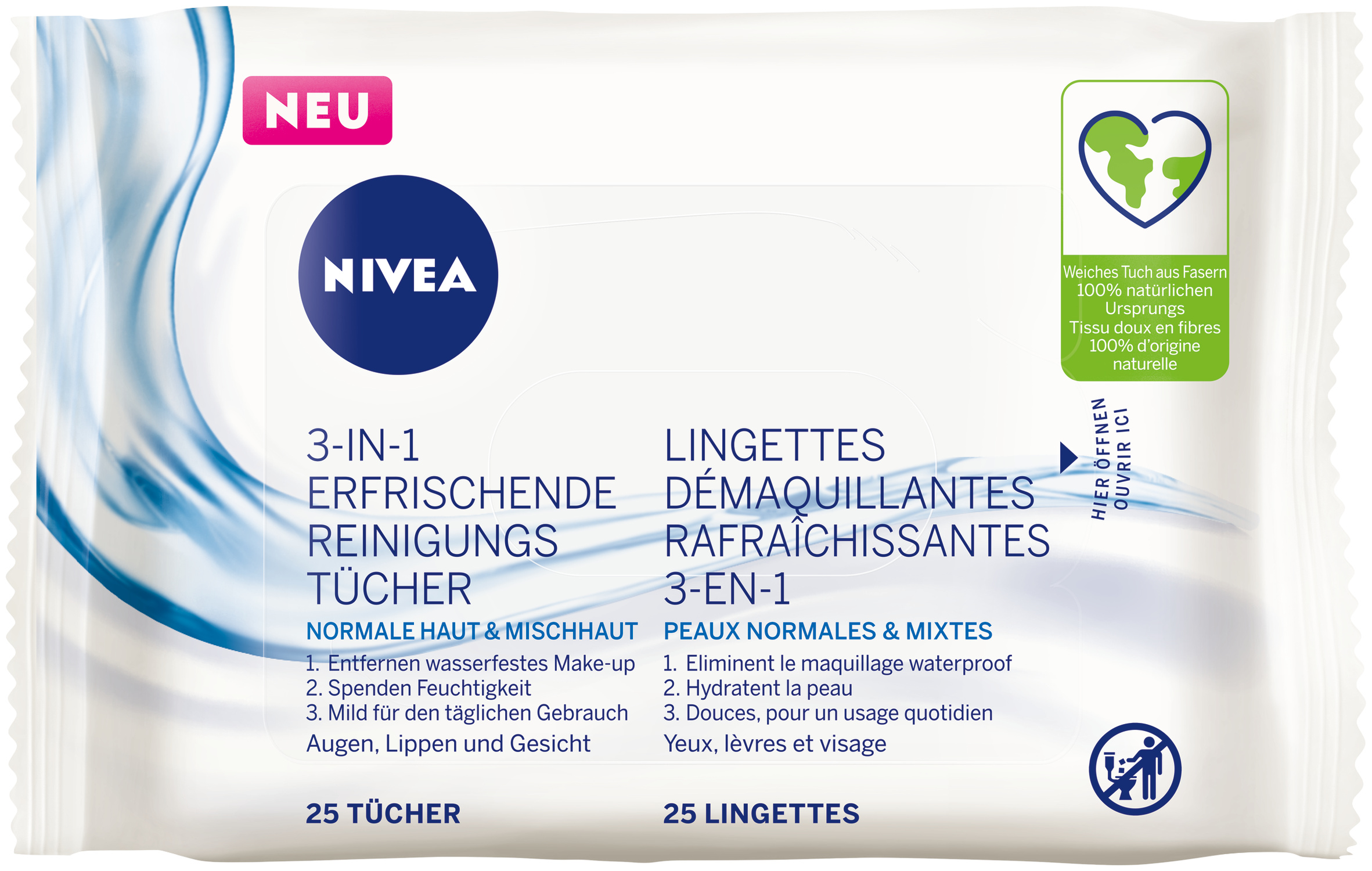 Nivea Reinigungstücher erfrischend 25 Stk