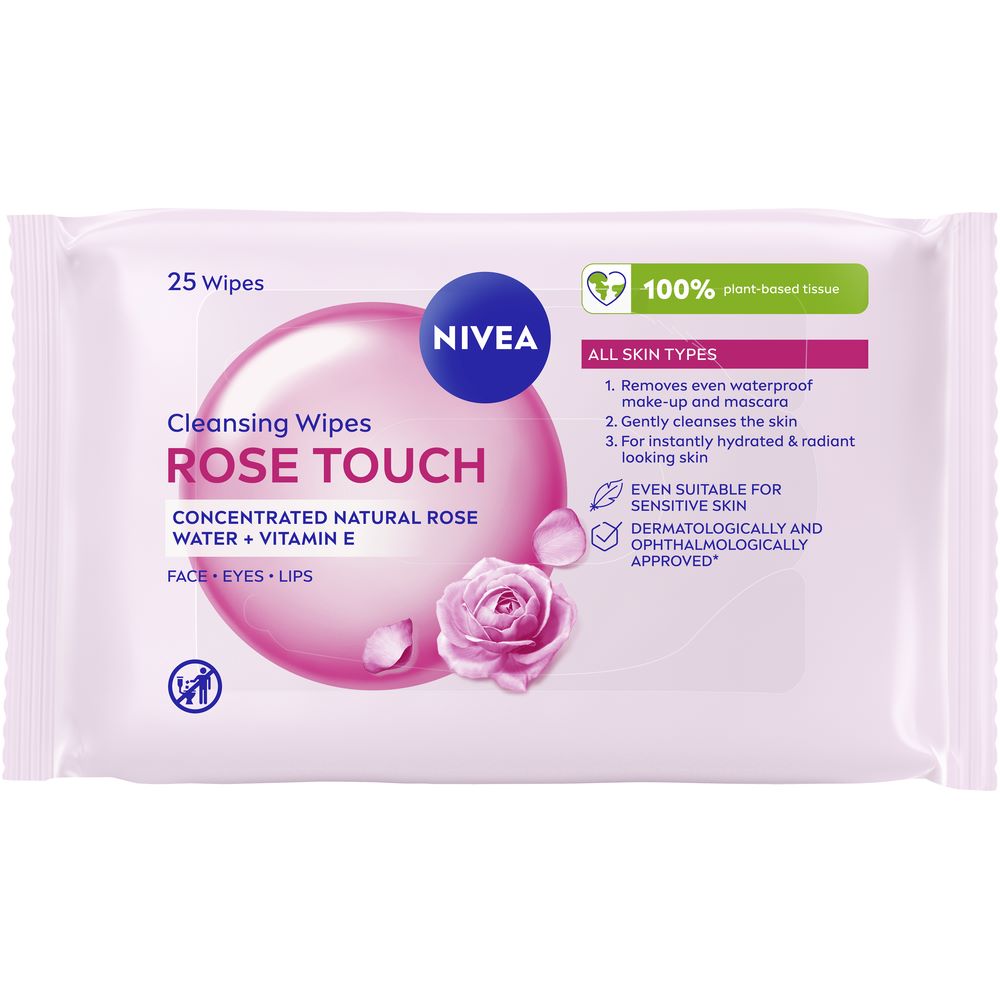 Nivea Reinigungstücher Rose Touch Btl 25 Stk