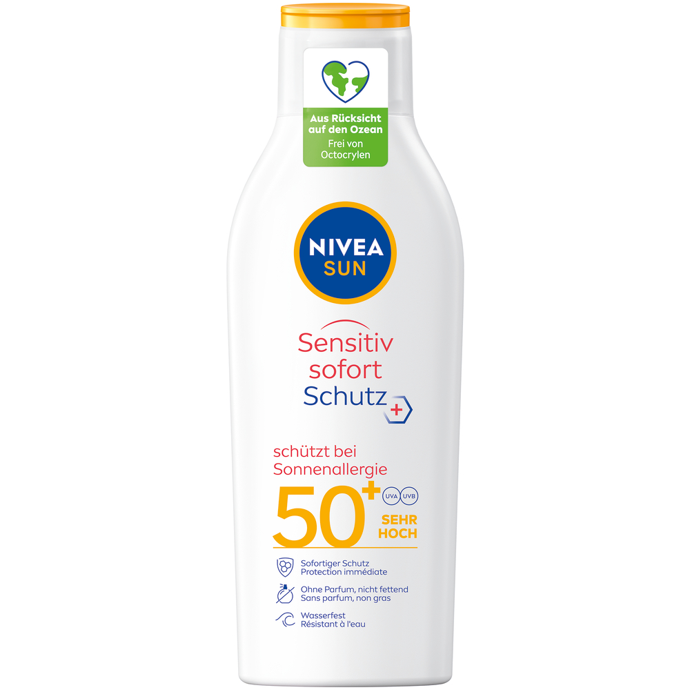 Nivea SUN Sensitive Immediate Protect Sonnenlotion Lsf50+ Fl 200 ml