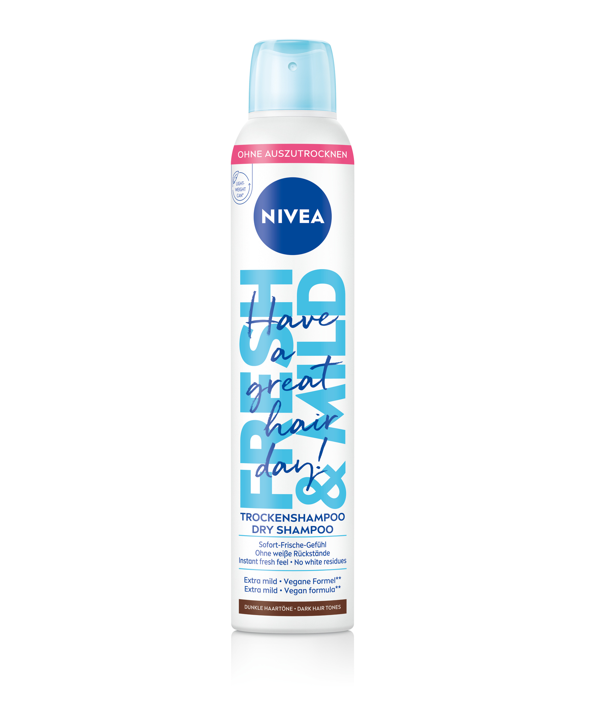 Nivea Trockenshampoo Fresh & Mild dunkle Haartöne 200 ml