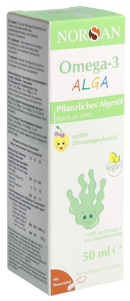 Norsan Omega-3 Alga Öl vegan Fl 50 ml