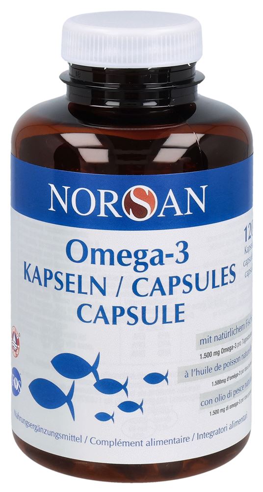 Norsan Omega-3 Fischöl Kaps Ds 120 Stk