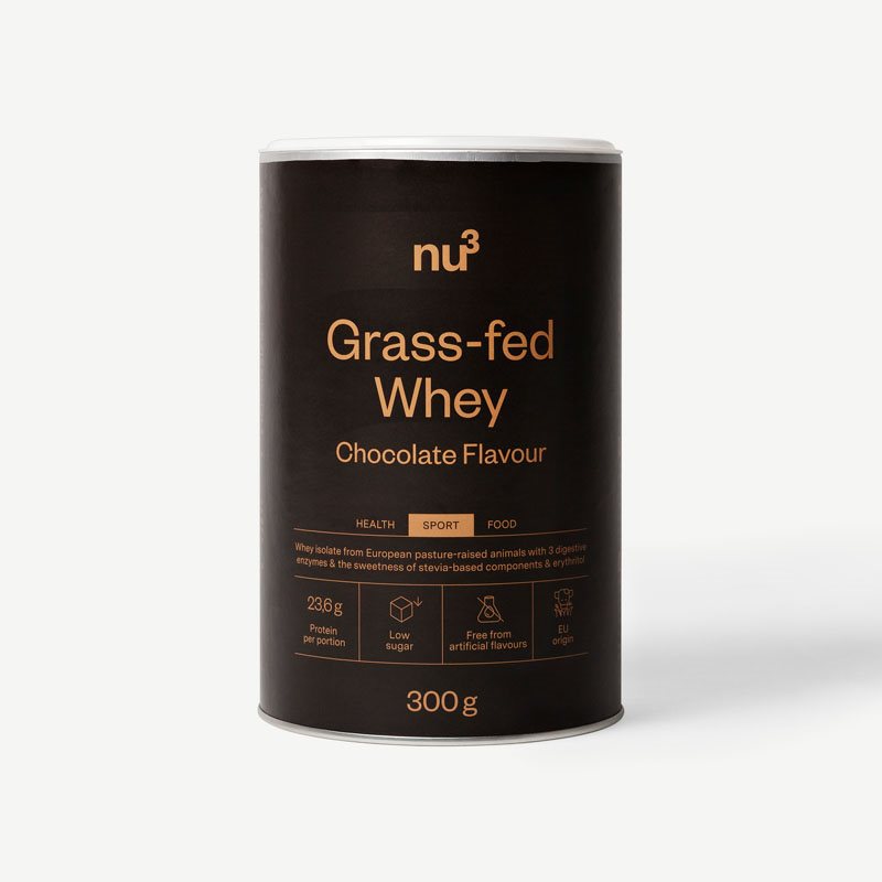 nu3 Grass Fed Whey Powder Chocolate 300 g