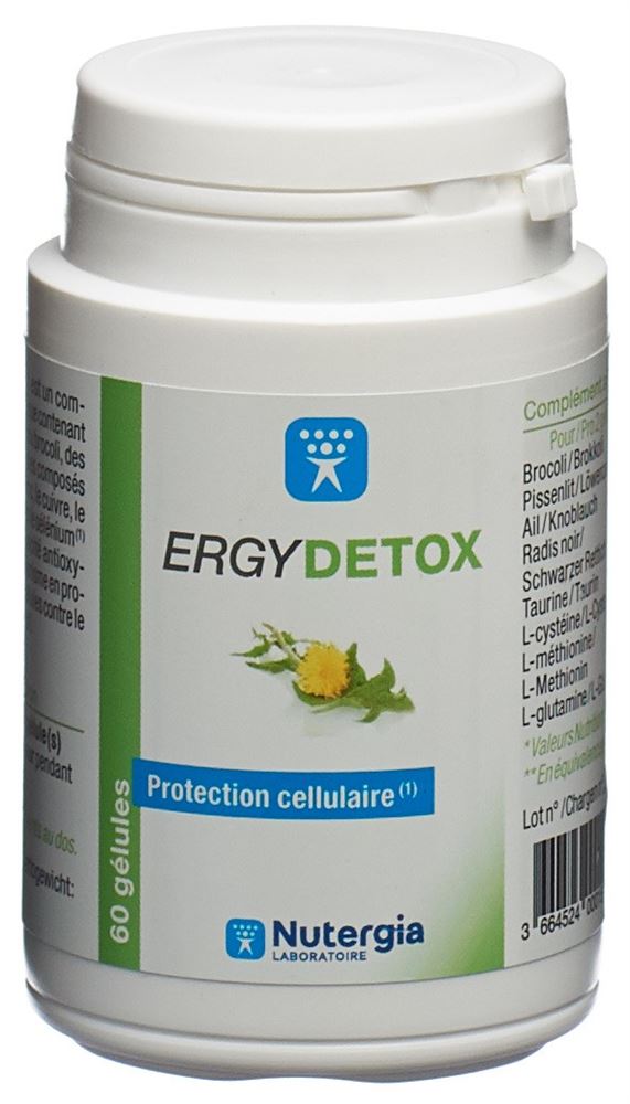 Nutergia Ergytaurine Gélules Ds 60 Stk