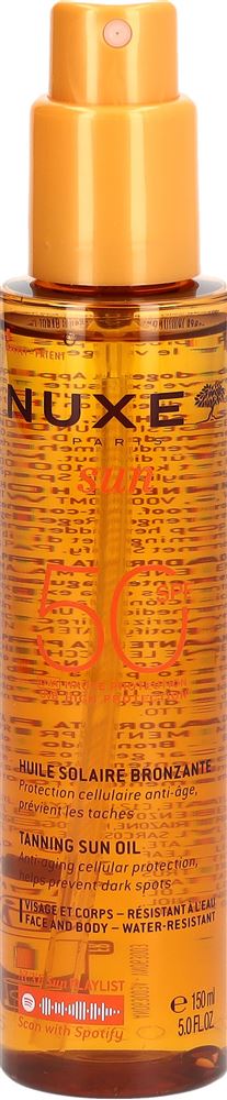 Nuxe Sun Huile Bronzant Visage & Corps Spf50 150 ml