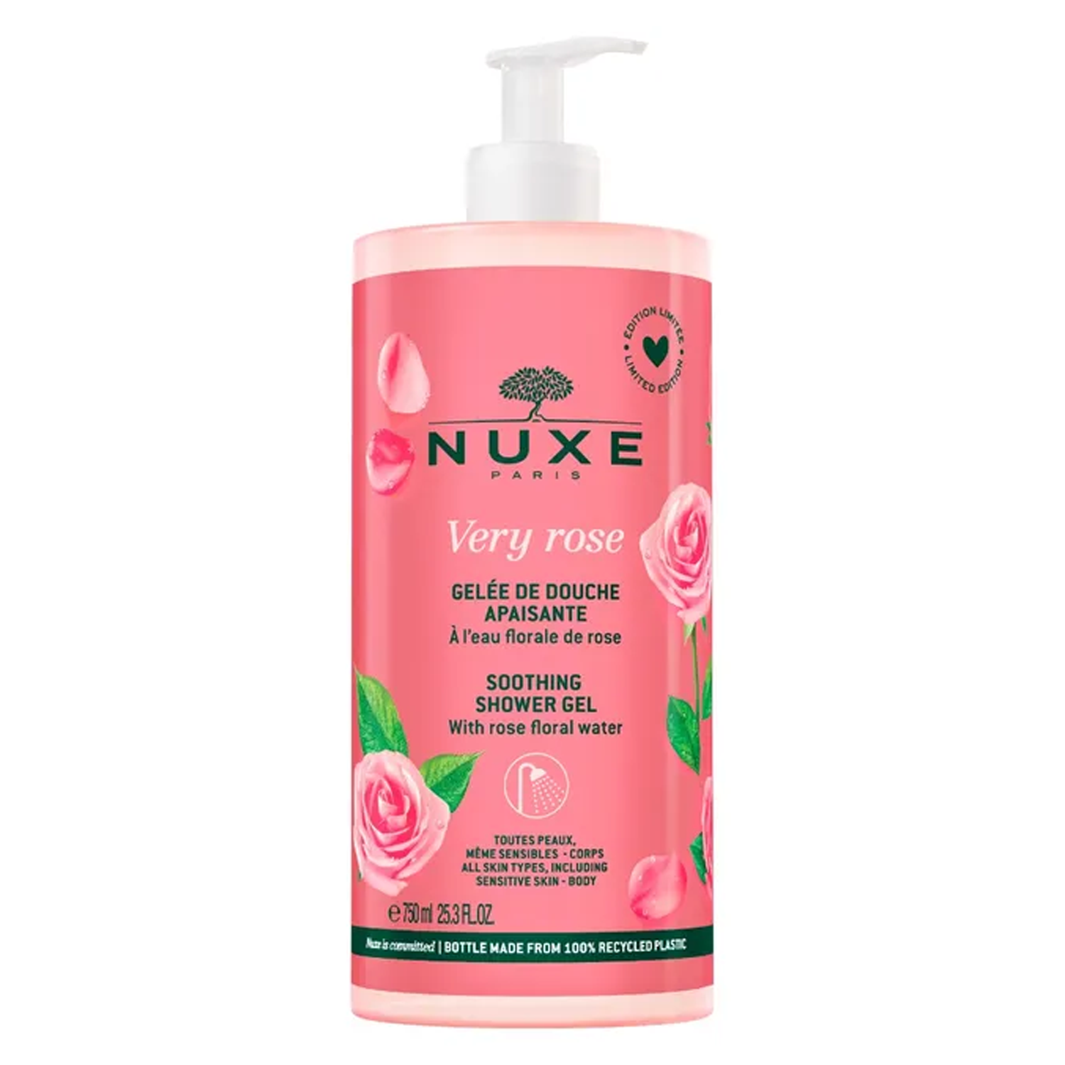 Nuxe Very Rose Gelée de Douche Apaisant 750 ml