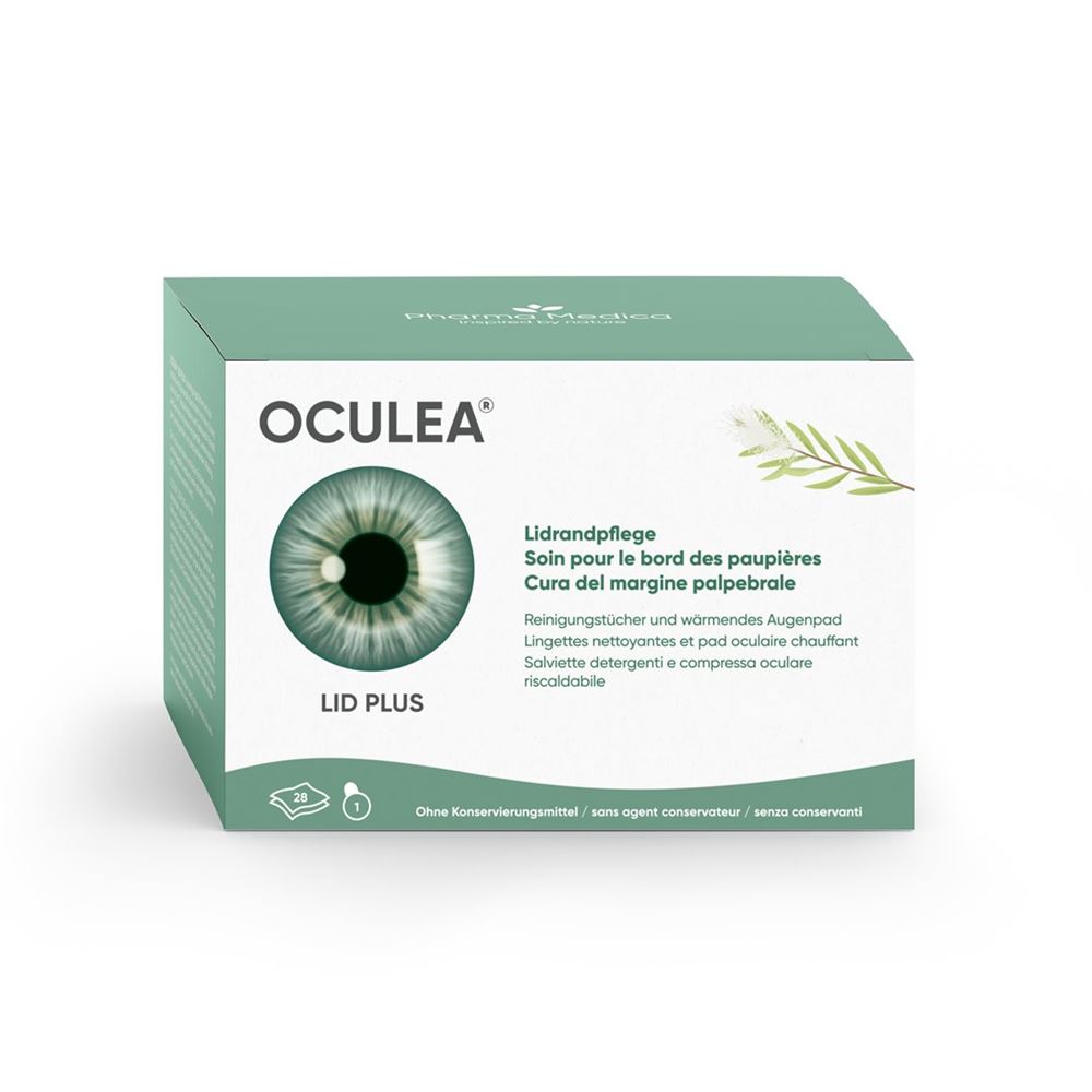 Oculea LID Plus 28 Stück Reinigungstücher + Augenpad wärmend
