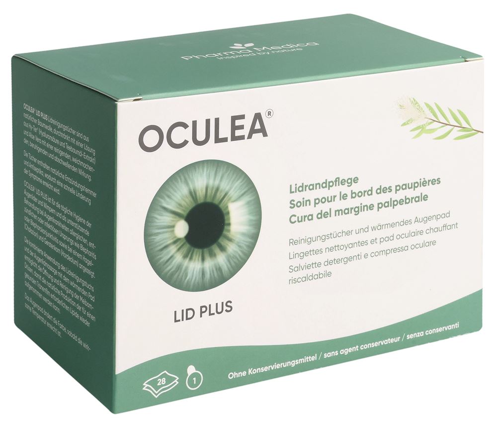 Oculea LID Plus 28 Stück Reinigungstücher + Augenpad wärmend