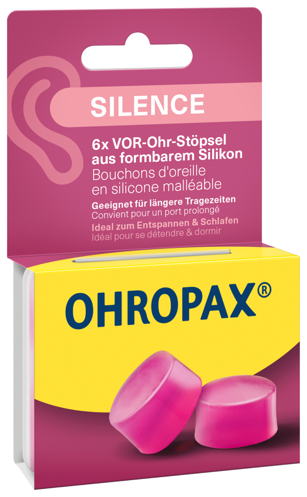 Ohropax Ohrstöpsel Silicon Silence 6 Stk