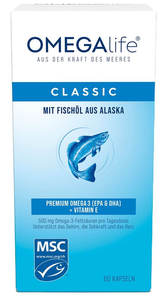 Omega-life Classic Kaps 500 mg Ds 60 Stk