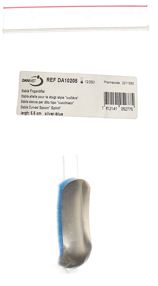 Omnimed Dalco Fingerlöffel 5.5cm silber blau