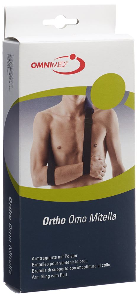 Omnimed Ortho Armschlinge Mitella S-Xl gepolstert blau-schwarz
